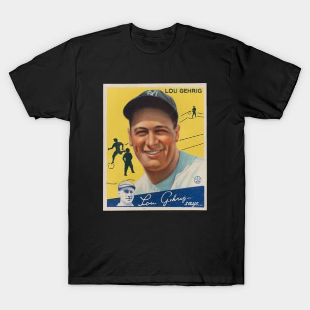 Lou Gehrig 1934 Goudey T-Shirt by BlackBoxHobby